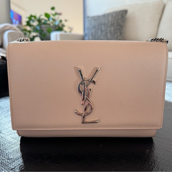 Grain De Poudre Small Monogram Kate Satchel Marble Pink - Picture 15 of 16